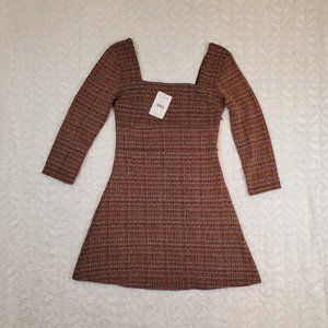 FREE PEOPLE Uptown Girl Midi Dress Red Womens 4